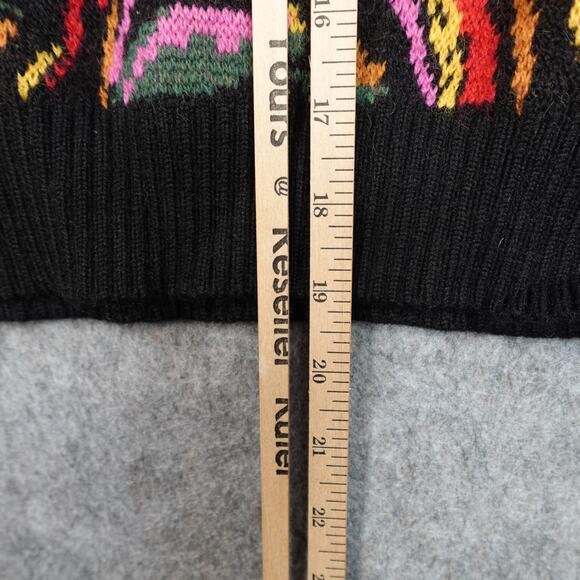 NWT Farm Rio Sweater Womens Small Shiny Zebra Sweater Balloon Sleeve Multicolor - Picture 13 of 14